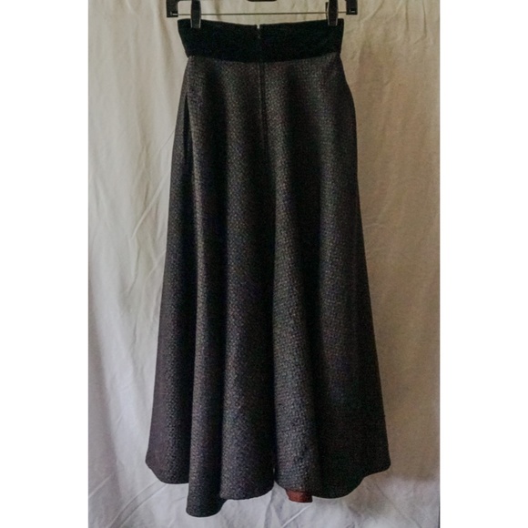 HOLD - Vintage Compagnie N.G. Women 36 Flared Wool Skirt - Picture 2 of 9